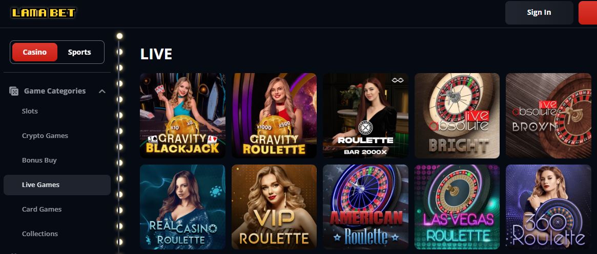 Play live roulette and blackjack with real dealers