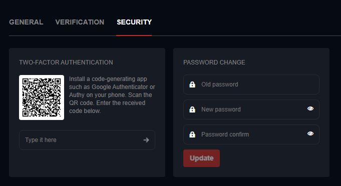 Secure your account with two-factor authentication and update your password